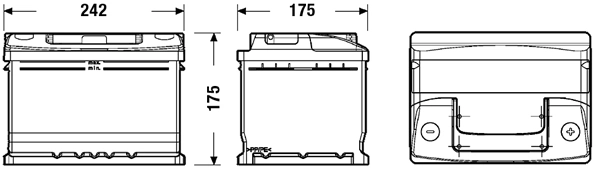 EC542 Exide Bateria recarregável (PILHA)