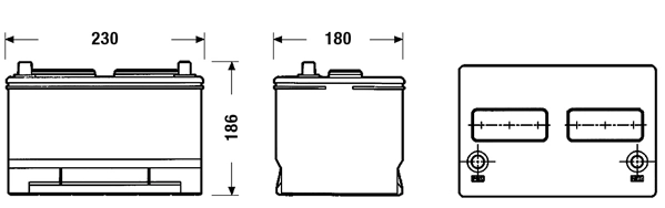 EB858 Exide Bateria recarregável (PILHA)