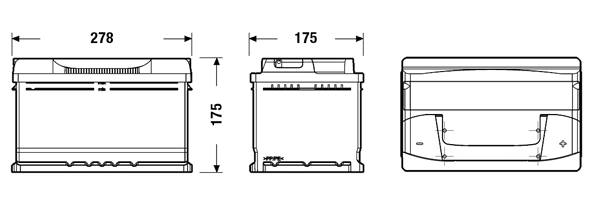 EB712 Exide Bateria recarregável (PILHA)