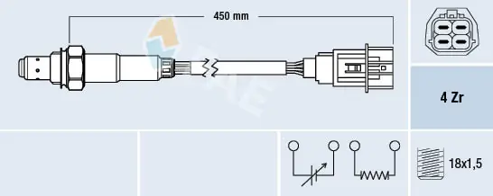 Compre Sonda lambda, sensor de oxigênio Nissan Micra 