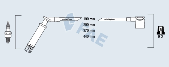 Fios de alta voltagem, kit Opel Astra  F70 ao melhor preço