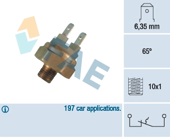 Sensor de temperatura do fluido de esfriamento (de ativação de ventilador do radiador) Volkswagen LT I 281-363 ao melhor preço