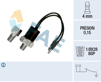 94156643 General Motors Sensor de pressão de óleo