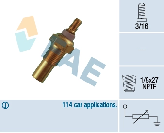 Sensor de temperatura do fluido de esfriamento Ford Transit T ao melhor preço