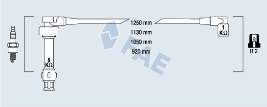 Compre 12121727100 BMW Fios de alta voltagem, kit