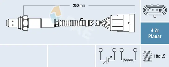 Sonda lambda, sensor de oxigênio para Fiat Palio 178DX