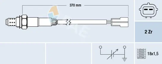 Sonda lambda, sensor de oxigênio até o catalisador MD191064 Mitsubishi