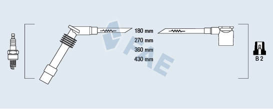 90510851 General Motors Fios de alta voltagem, kit