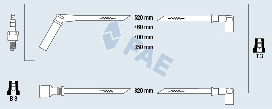 Fios de alta voltagem, kit Hyundai Accent  X-3 ao melhor preço