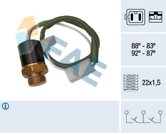Compre 38270 FAE Sensor de temperatura do fluido de esfriamento (de ativação de ventilador do radiador)
