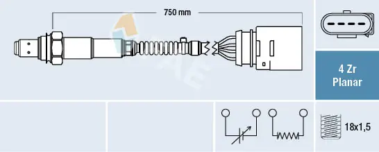 Sonda lambda, sensor de oxigênio depois de catalisador Lamborghini 06A906262BB preço, a partir de 42,56 USD