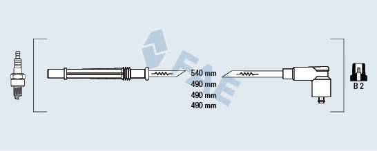 Fios de alta voltagem, kit Renault Clio III BR01, CR01 ao melhor preço