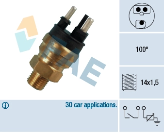  Sensor de temperatura do fluido de esfriamento (de ativação de ventilador do radiador) Mercedes G I SUV (W463) (1989 - 2018) I