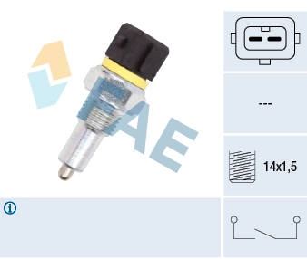 Sensor de ativação das luzes de marcha à ré Peugeot 205 II 20A, C ao melhor preço