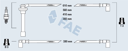 Fios de alta voltagem, kit Nissan Primera  P10 ao melhor preço