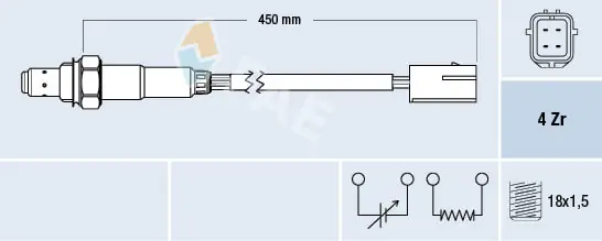 Sonda lambda, sensor de oxigênio para KIA Rio I DC