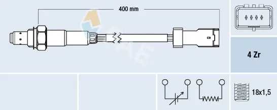 Sonda lambda, sensor de oxigênio Citroen C4   ao melhor preço