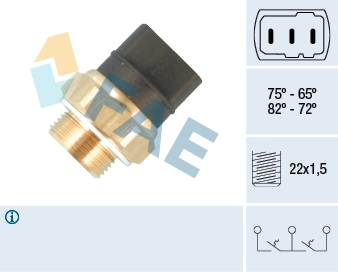 Sensor de temperatura do fluido de esfriamento (de ativação de ventilador do radiador) Audi A6  4FH ao melhor preço