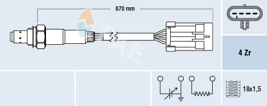 226A04M200 Nissan/Infiniti Sonda lambda, sensor de oxigênio