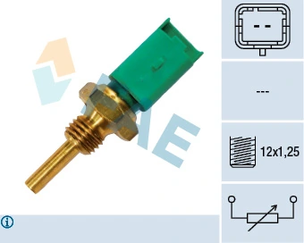 Sensor de temperatura do fluido de esfriamento Opel Combo   ao melhor preço