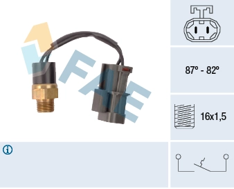 Sensor de temperatura do fluido de esfriamento (de ativação de ventilador do radiador) para Nissan Sunny N14