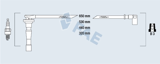 Fios de alta voltagem, kit Honda CR-V  RD ao melhor preço