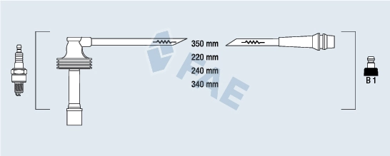 Fios de alta voltagem, kit Volvo S40 I VS ao melhor preço