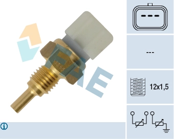 Sensor de temperatura do fluido de esfriamento KIA Rio I DC ao melhor preço