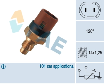 Sensor de temperatura do fluido de esfriamento Renault 21  S48 ao melhor preço