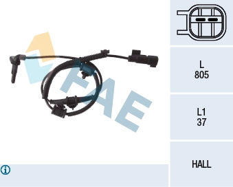 Sensor dianteiro de ABS Opel Insignia G09 ao melhor preço