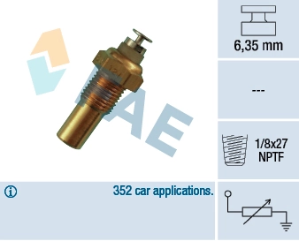 Sensor de temperatura do fluido de esfriamento para Audi 80 89, 89Q, 8A