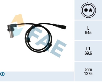Sensor dianteiro de ABS para Audi 100 4A2