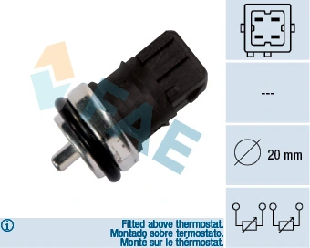 Sensor de temperatura do fluido de esfriamento Suzuki Jimny FJ ao melhor preço