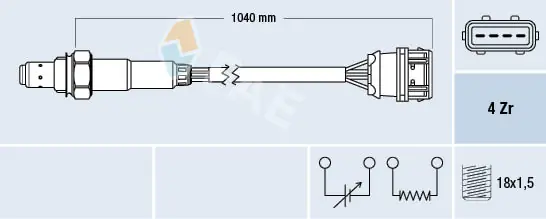 30814907 Volvo Sonda lambda, sensor de oxigênio até o catalisador