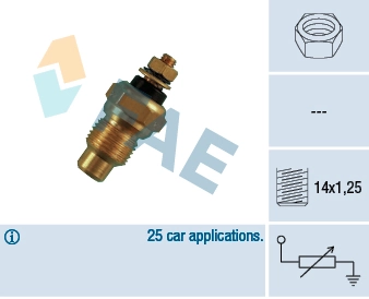 Sensor de temperatura do fluido de esfriamento 7700767336 Renault (RVI)