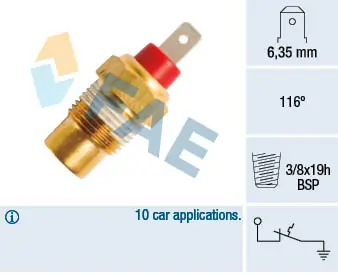 Sensor de temperatura do fluido de esfriamento Hyundai H-1 STAREX   ao melhor preço