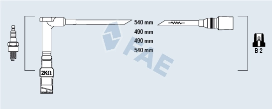 Compre Fios de alta voltagem, kit Mercedes E 