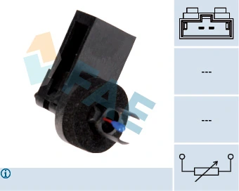 Sensor de temperatura de ar no salão para Audi A3  8L1