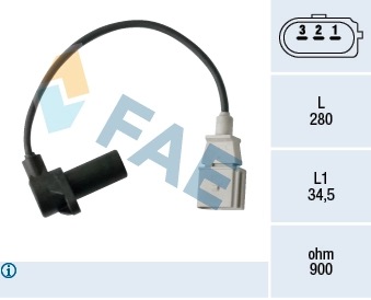 Sensor de posição (de revoluções) de cambota Volkswagen Touareg II 7P5, 7P6 ao melhor preço