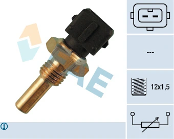 Sensor de temperatura do fluido de esfriamento (de ativação de ventilador do radiador) Volkswagen Passat 3G2, CB2