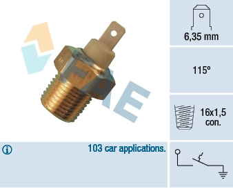 Sensor de temperatura do fluido de esfriamento Seat Marbella  28 ao melhor preço