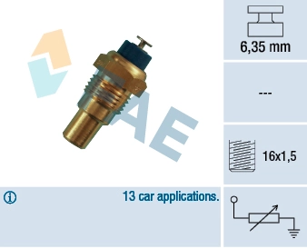 Sensor de temperatura do fluido de esfriamento Isuzu Trooper  UBS ao melhor preço