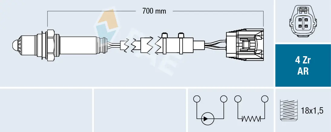 Sonda lambda, sensor de oxigênio Mazda 6  GJ, GL ao melhor preço