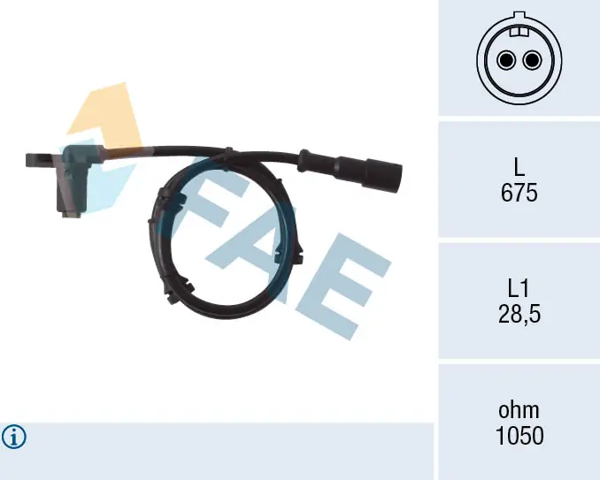 Sensor dianteiro de ABS Renault Megane  JA0, JA1 ao melhor preço