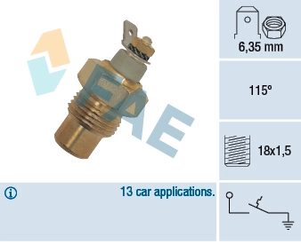 7702040367 Renault (RVI) Sensor de temperatura do fluido de esfriamento, no dispositivo