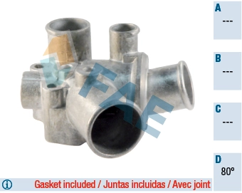 Caixa do termostato para Fiat Tempra 159
