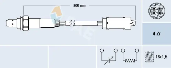 Sonda lambda, sensor de oxigênio Land Rover Discovery II LJ ,LT ao melhor preço