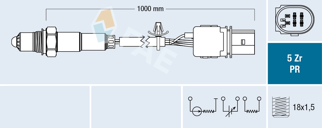 55574474 Peugeot/Citroen Sonda lambda, sensor de oxigênio até o catalisador