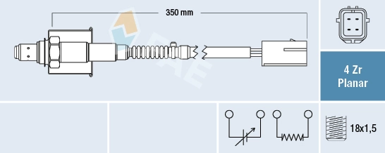 Sonda lambda, sensor de oxigênio Chevrolet Lacetti  J200