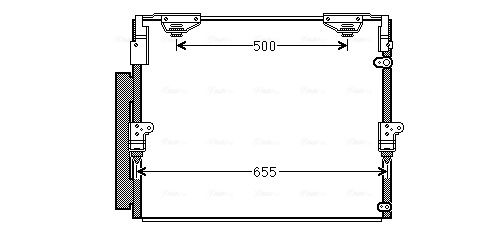 Radiador de aparelho de ar condicionado para Toyota Land Cruiser J200